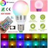 16 Colors Change LED Bulbs E27 3W RGB Dimmable Mood Lighting Lamp IR Remote Control