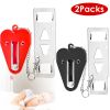 2Pcs Portable Travel Door Lock Home Hotel Apartment Security Lock Anti Theft Security Tool Door Safety Latch Lock