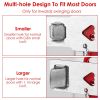 2Pcs Portable Travel Door Lock Home Hotel Apartment Security Lock Anti Theft Security Tool Door Safety Latch Lock