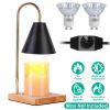 Electric Wax Melt Warmer Lamp Dimmable Fragrance Candle Melt Lantern Metal Iron Decorative Melter Light with 2 GU10 Bulbs