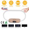 Bedside Table Lamp Touch Control Lamp with Clock Wireless Charging LED Desk Lamp Dimmable Nightstand Reading Lamp