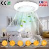 17.71in LED Ceiling Fan with Light Round Pendant Fan Lamp Low Profile Fan Light with 6 Fan Speed 3 Colors Remote Control APP Control Timer Function