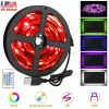 TV LED Backlight Strip 6.56ft Waterproof RGB Strip Light USB Monitor Lighting Kit w/ Remote Controller 16 Colors For 40-60 in TV