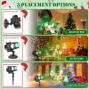 2 In 1 Holiday Projector Light Projection Lamp Indoor Outdoor with 10-Color Ocean Wave 10 HD Slides 3 Bases Remote Control for New Year Valentine\'s D