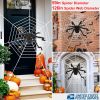 Halloween Decorations Spider Outdoor 59inch Halloween Spider with 126 inch Tarantula Mega Spider Web Hairy Poseable Scary Spider Outdoor Yard Creepy D