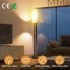 74.8in Tall Floor Lamp with Shade 3200K Warm Yellow Light Modern Standing Lamp Decorative Lamp with Foot Switch 6W Bulb for Bedroom Living Room