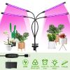 Grow Lights for Indoor Plants, iMounTEK 80W 80 LEDs Plant Lights with Red Blue Full Spectrum 10 Dimmable Level 360°Adjustable Gooseneck 3/6/12H Timer