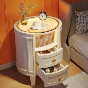 Nightstand (Color: Ivory White)